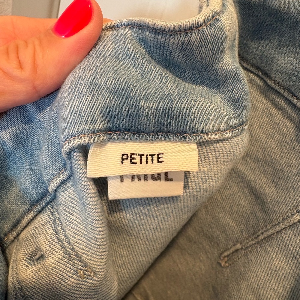 PAIGE Anessa High-Rise Wide Leg Women’s Jeans in Suki Distressed - Size 32P - Picture 15 of 15